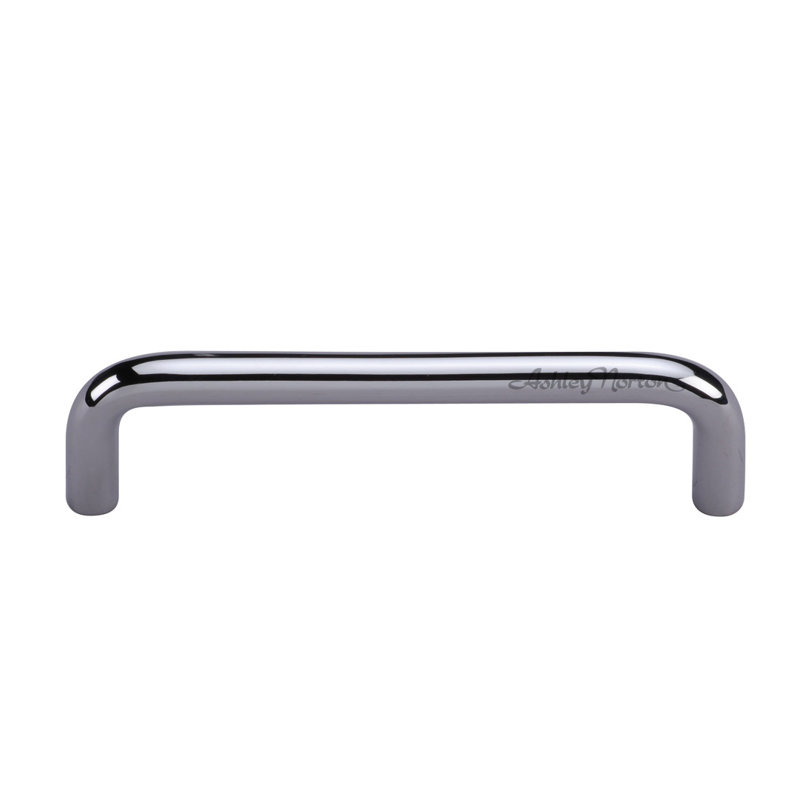 Poignée arche en fil métallique, Chrome poli, 6"