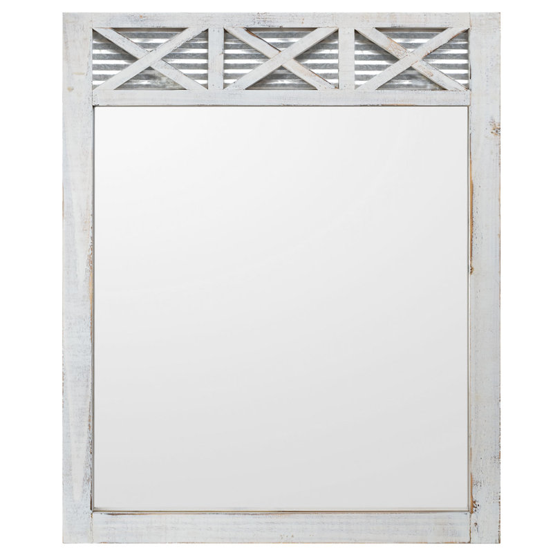 Miroir de salle de bain Jindo Berhley, Blanc