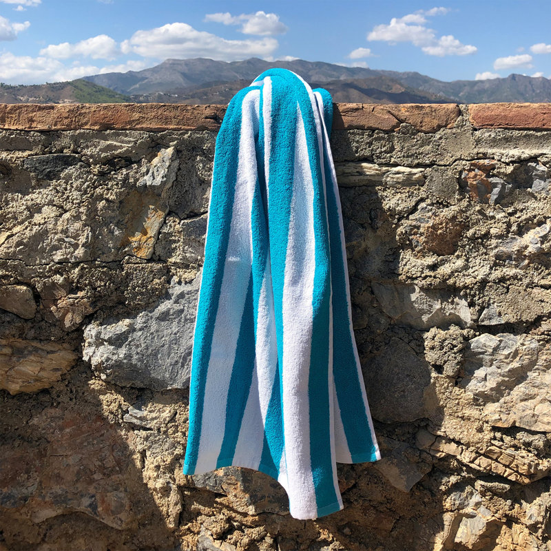Arkwright Cali Cabana 100% Cotton 30x60 Beach Towel (Pack of 4), Blue