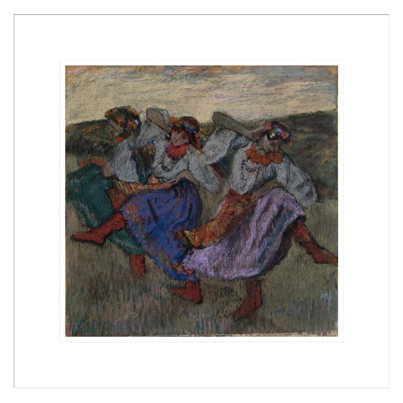 «Danseuses russes» par Edgar Degas, impression giclée encadrée, H 17,75 po x l 17,83 po