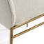 Chaise de salle à manger rembourrée en métal et polyester Ovando-1526876083
