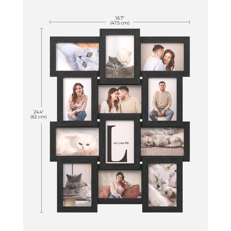 Black Storage Picture Frame - Set of 12