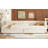 Full Size Upholstered Platform Bed With USB And 2 Drawers