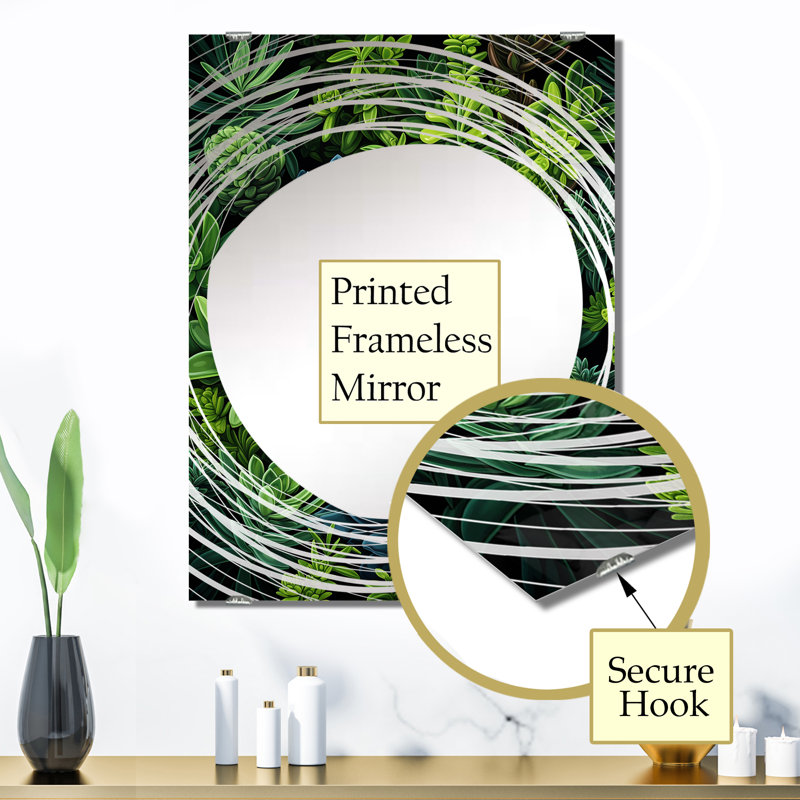 Miroir mural Vassilieva - Herbs MIR134439, 32 po x 24 po