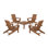 POLYWOOD® x AllModern 4-Person Oversized Adirondack Patio Seating Group with Newport Chat Table