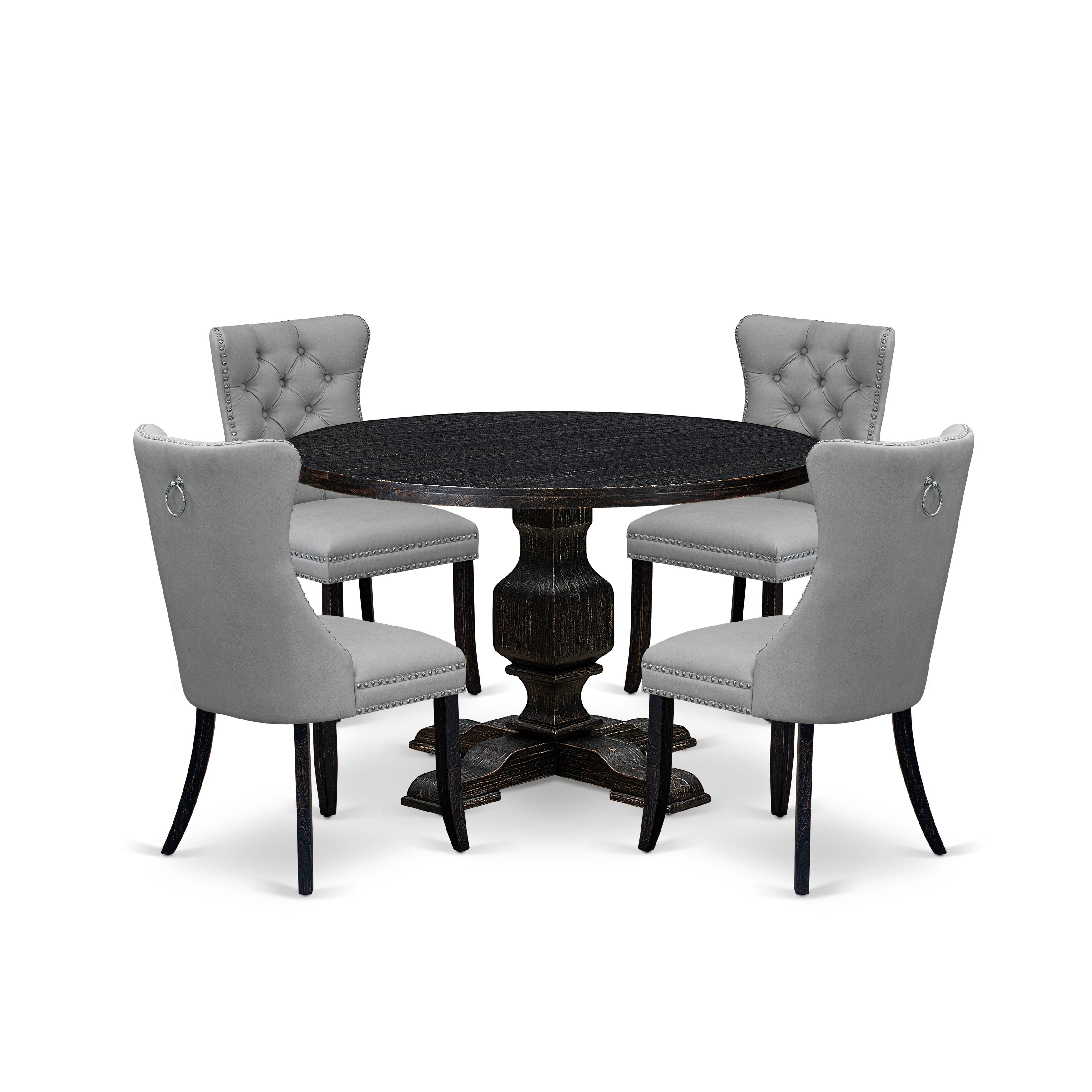 Red Barrel Studio® 5 Piece Dining Room Set Consists of a Dinner Table ...