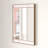 Lina Rectangular Metal Wall Mirror with Marble-1622847877