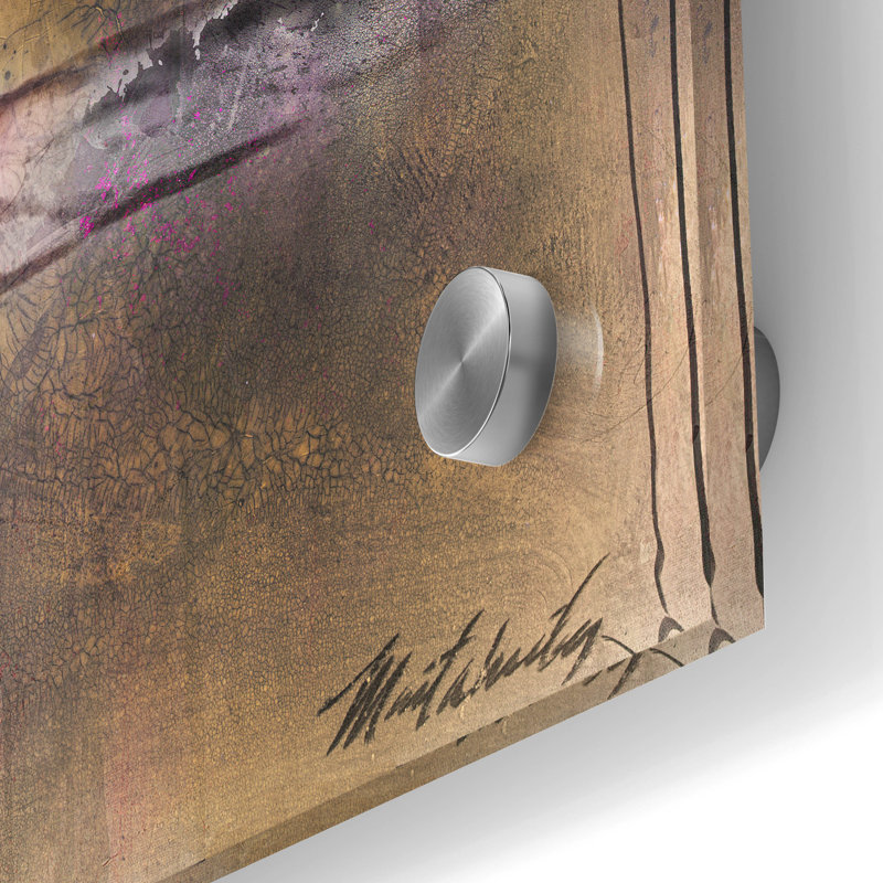 Art mural en verre Winston Porter «Happy No. 1» par Marta Wiley, H 36 po x l 24 po x P 0,2 po
