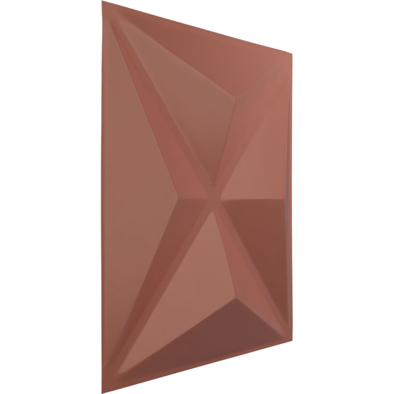 Panneau mural décoratif 3D EnduraWall Kent, Rose champagne métallique nacré universel, 11,8 po x 11,8 po
