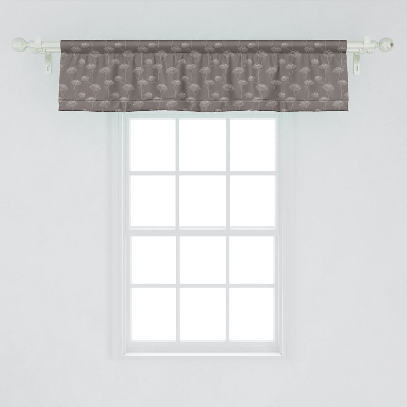 Ensemble de 2 cantonnières taupe Ambesonne, L 54 po x L 12 po