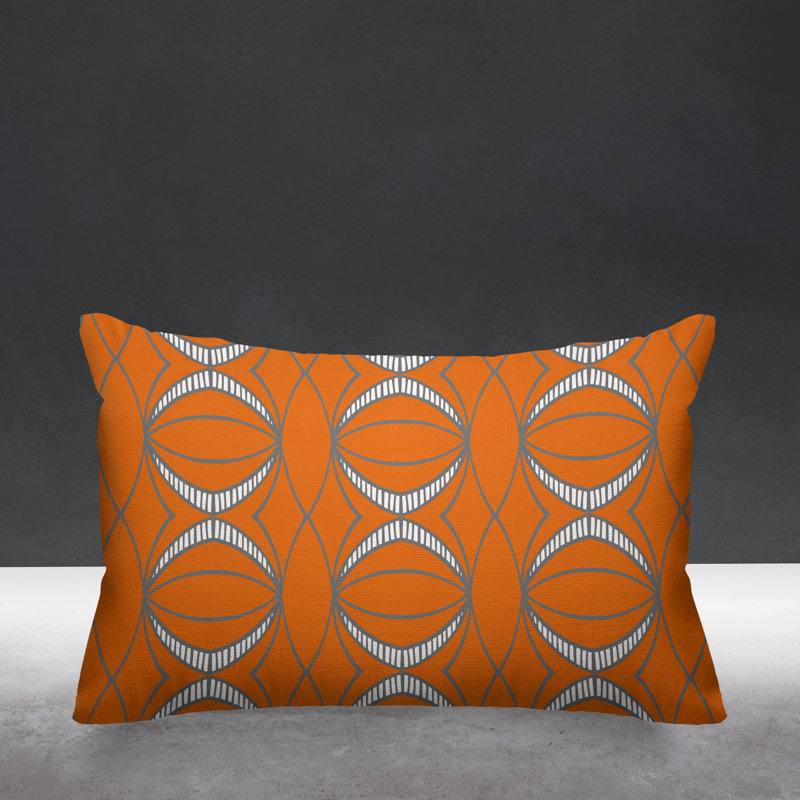 Coussin décoratif intérieur / extérieur Samira, Orange