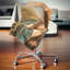 Housse de coussin abstraite carrée «Bulgy Brown 3D Structure»  Designart-31035462-31035466