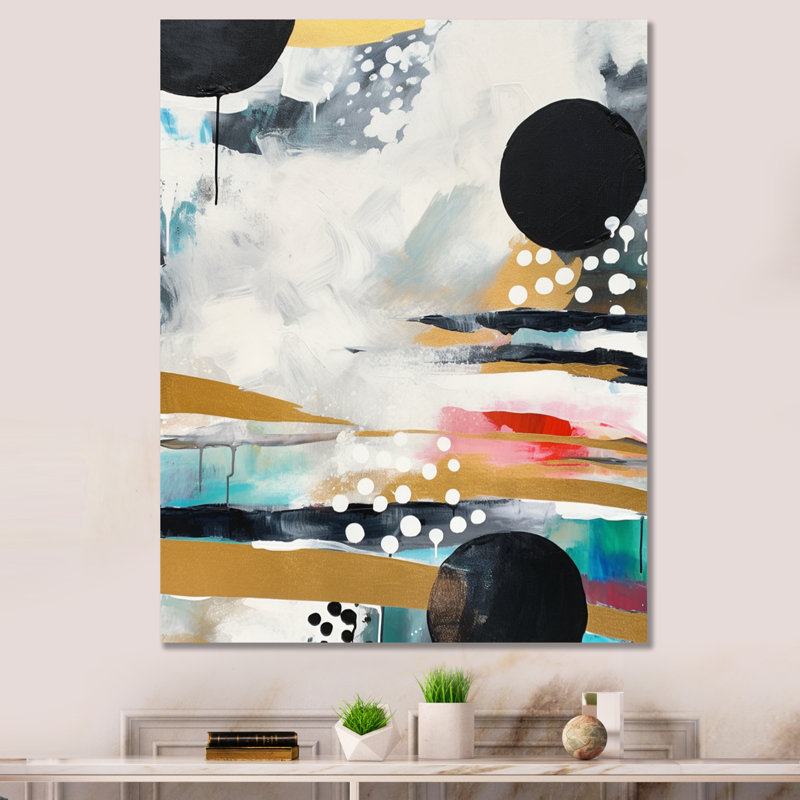 Découverte de la magie de Boho II - reproduction d'art sur toile abstraite, H 40 po x l 30 po x P 1,5 po, Toile tendue