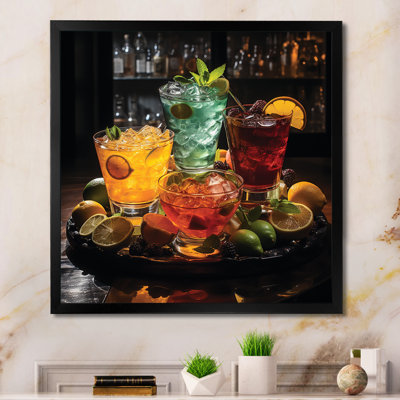 «Cocktail Impression I» - Art mural cocktails
