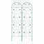 Barrière de jardin, treillis de jardin en métal antirouille pour les plantes grimpantes