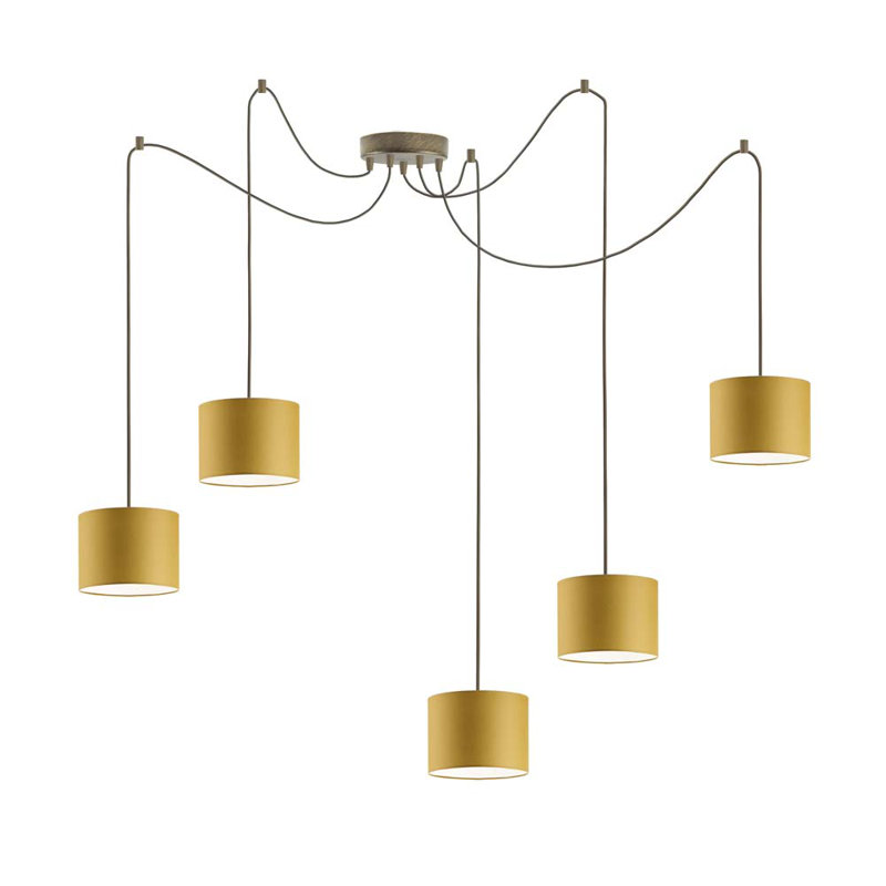 Odonoghue 5 - Light Pendant, Mustard, Bronze