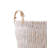 White Wicker Storage Basket with Handles – Decorative Woven Organizer for Home-1372796803