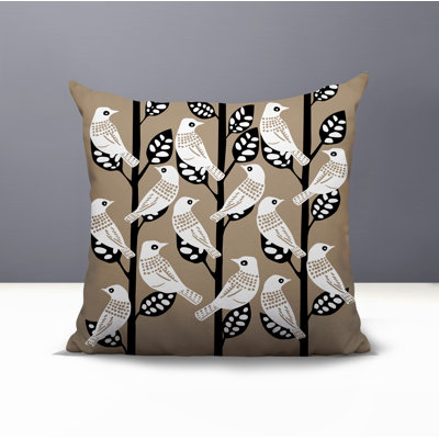 Keaton Bird Reversible Indoor/Outdoor Square Pillow