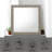 Mari Light Gray Finish Mirror