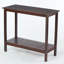 Console en bois d'acacia, salon d'entrée long pour le salon, mobilier d'extérieur intérieur
