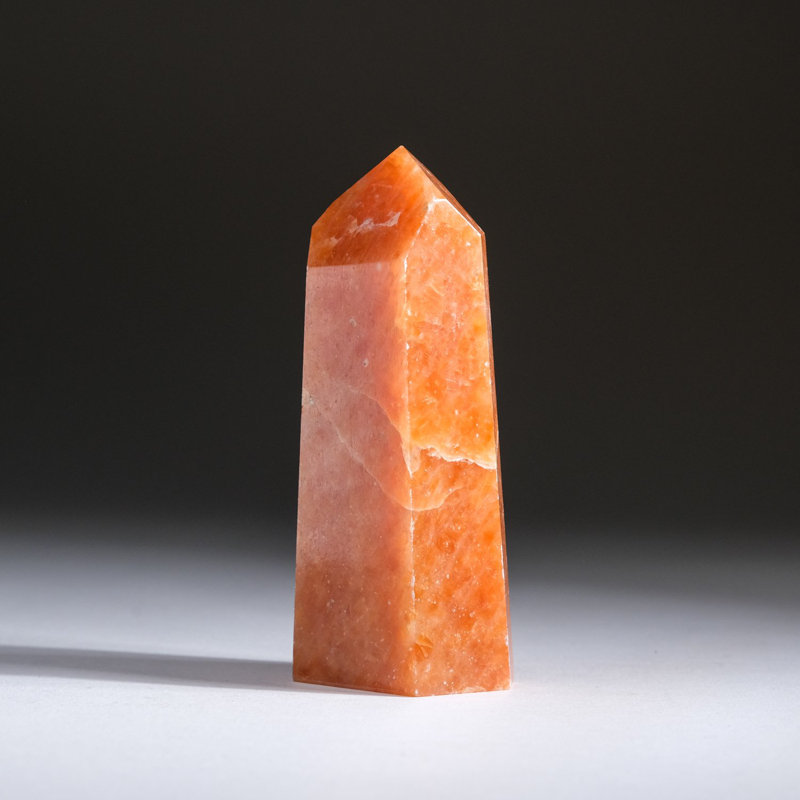 Obélisque de quartz tangerine