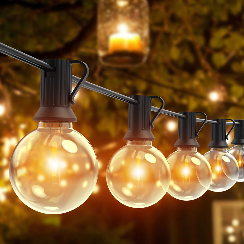 Outdoor 14 - Bulb 27'' Plug-in Globe String Light