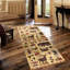 Le tapis beige en polypropylène de 2 pi x 3 pi, teinté, ajoute une touche rustique à la décoration intérieure en polypropylène de 3 pi