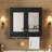 3-in-1 Bathroom Mirror Cabinet with Adjustable Shelves and Soft Close Doors, 30 Inch Wall Mounted Storage for Vanity-1602032851
