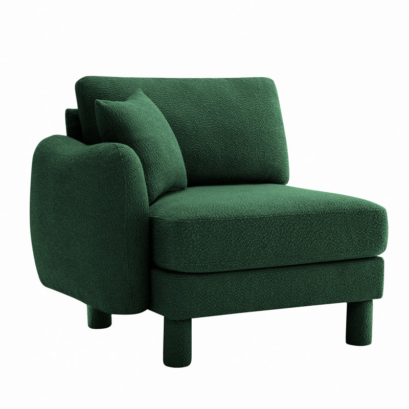 LSF Sofa With Pillow Polyester, Left Hand Facing