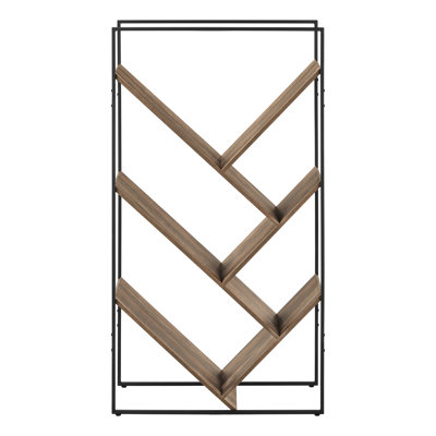 Functional Storage Bookshelf with Multi-Tier Display Design