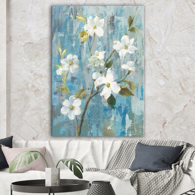 Pastel Magnolia I - Wrapped Canvas Painting Print -  East Urban Home, B3ED0E13D8144AC88E3209D5616DCFD1