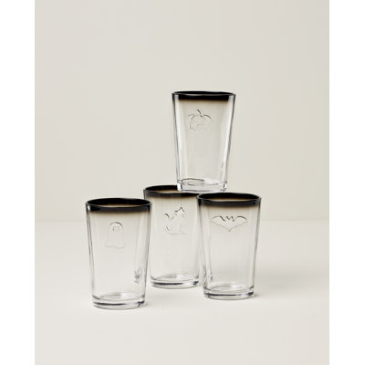 Arcadia Embossed Tumblers, Set Of 4
