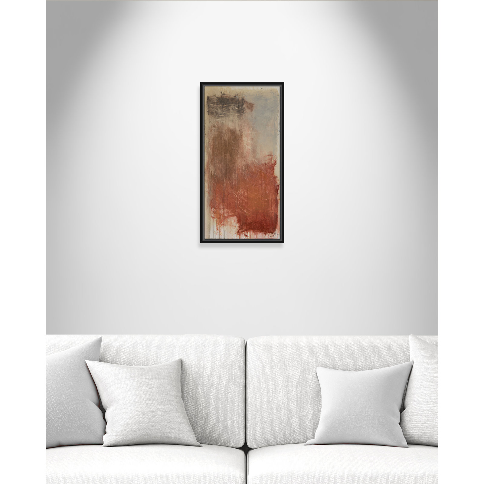 Colin "Autumn Over The Riviera" Print, 25.5" H x 13.5" W, Black
