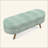 Oval Storage Ottoman With Rubber Wood Legs, Fabric, Perfect For Multi-Function Use And Home Decor-1718783049