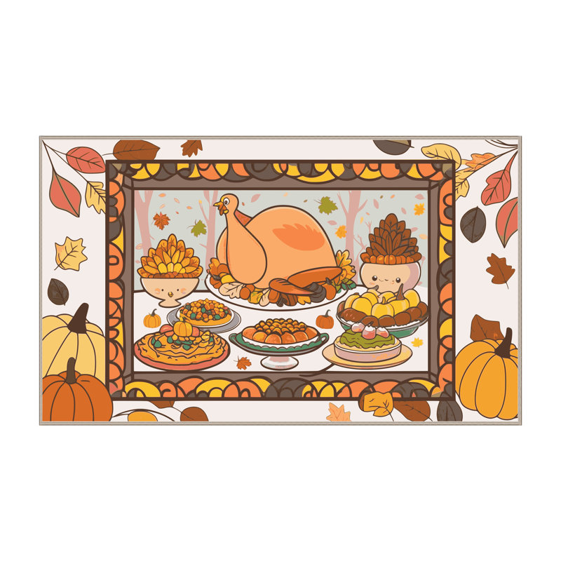 Tapis de Noël East Urban Home, Rectangulaire 2 pi x 3 pi