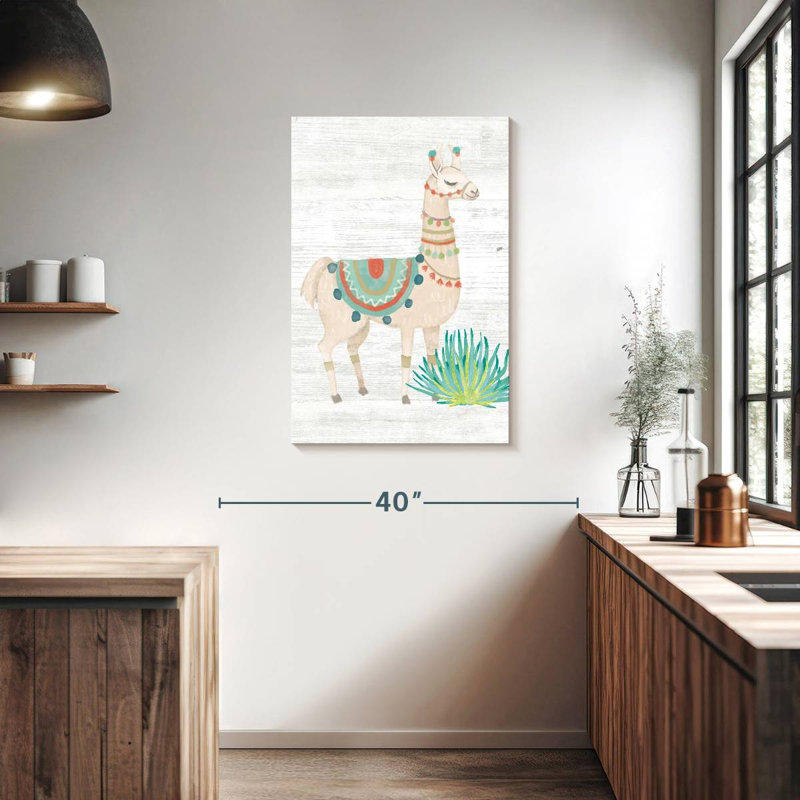Bramla Lovely Llamas - vert, H 36 po x l 24 po
