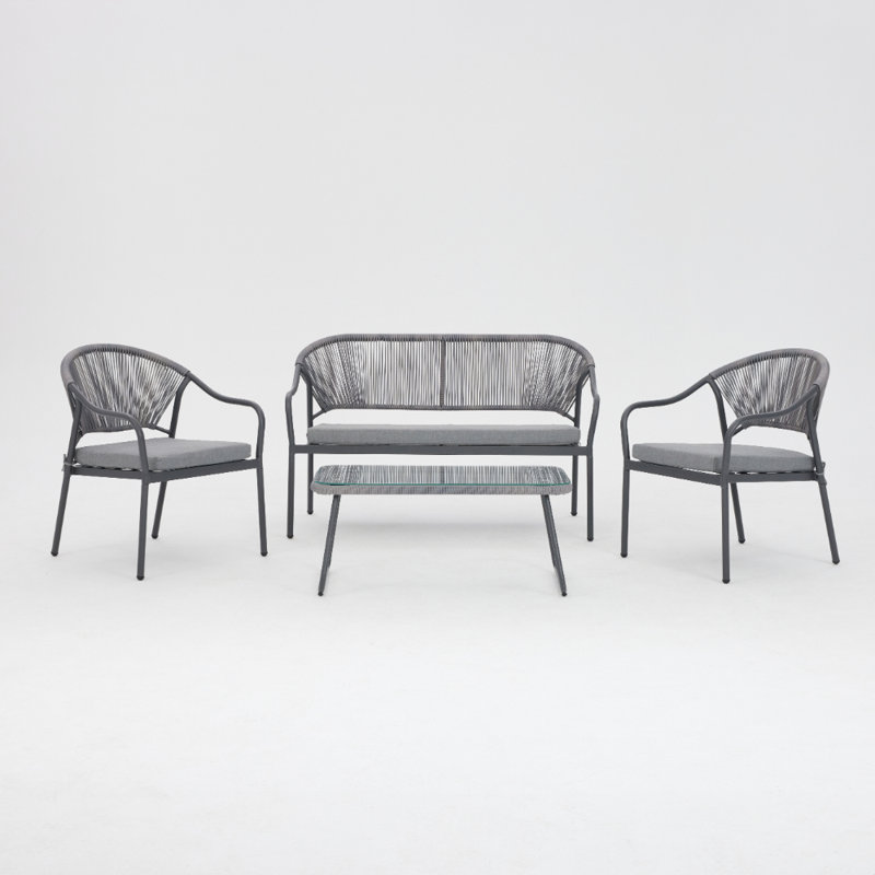 Anneliese 4 - Person Seating Group with Cushions