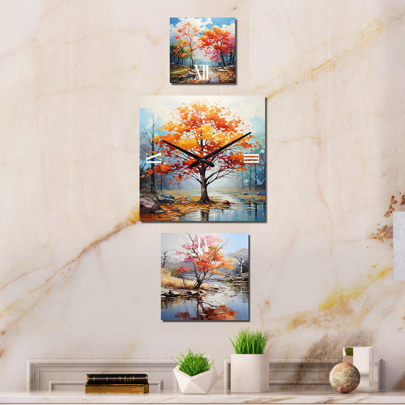Kaylynne Metal Wall Clock