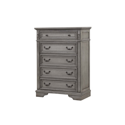 Azoriah 5 - Drawer Dresser in Gray