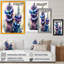 «Amily Blue and Purple Delphinium», reproduction sur toile-1597003003-1597003004
