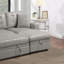 Canapé modulaire en similicuir convertible