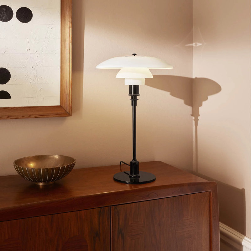 PH Table Lamp, 18.31" H x 12.99" W x 12.99" D , Black Metalized