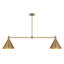 Moderne 2-Light Chandelier
