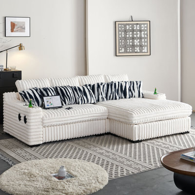 108''W Upholstered Sectional Sofa