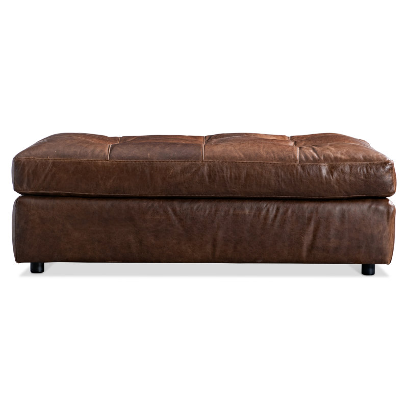Bernhardt Nest Leather Ottoman