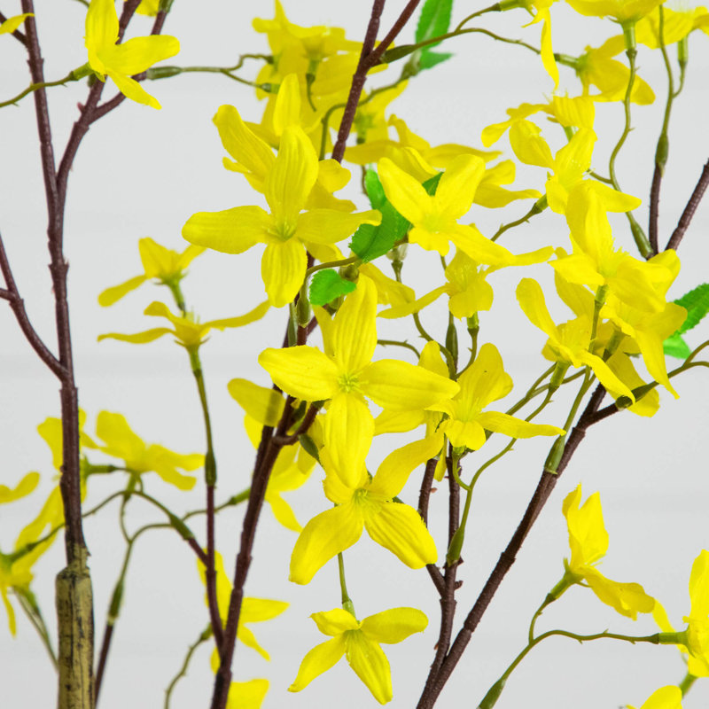 Forsythia artificiel, H 48 po x l 16 po x P 16 po