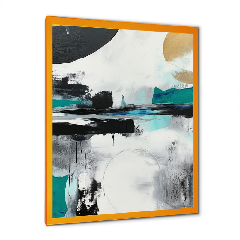 «Exploration Boho Simplicity I», art mural abstrait sur toile, Impression dorée sur toile encadrée