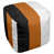 Noir / orange / blanc