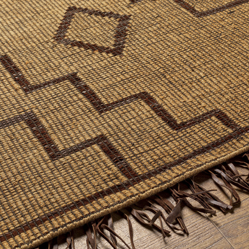 Southwestern Area Rug in Tan, Rectangle 8' x 10'
