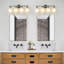 Luminaire de salle de bain moderne à 4 lumières 24 po en nickel brossé (ampoule non incluse)-755504356-755504355-755504359